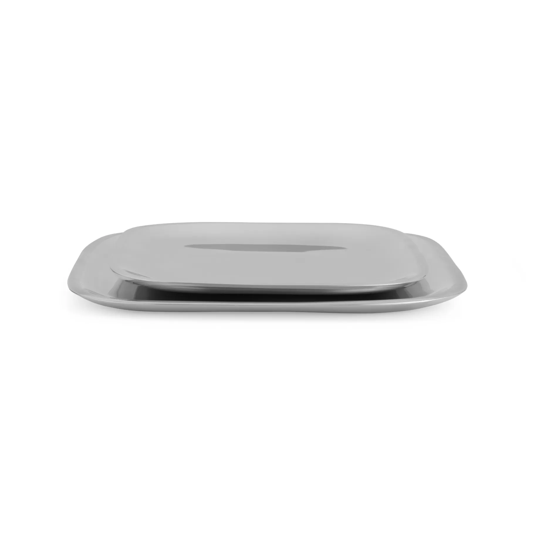 Store Square Platter 2-Piece Gift Set Nambe Alloy Bowls